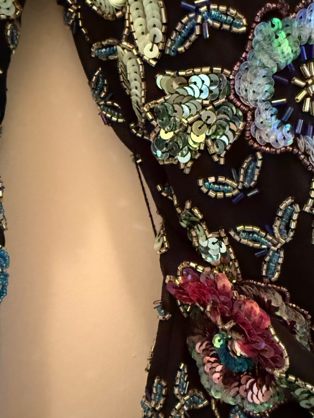 BNWT ASOS black embroidered floral mini dress - Picture 7 of 16